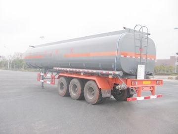 43cbm Liquid Tank Truck Semi-Trailer Anti Seismic For Chemical Industries