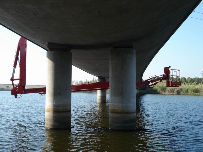 Thiết bị kiểm tra cầu cảng 6x4 Bucket Type 16M DongFeng, Hệ thống gấp