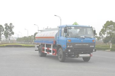 Fuel Oil Tank Truck 12600L , Dongfeng Chassis Transport Fuel Tanker Truck 4x2