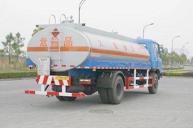 Fuel Oil Tank Truck 12600L , Dongfeng Chassis Transport Fuel Tanker Truck 4x2